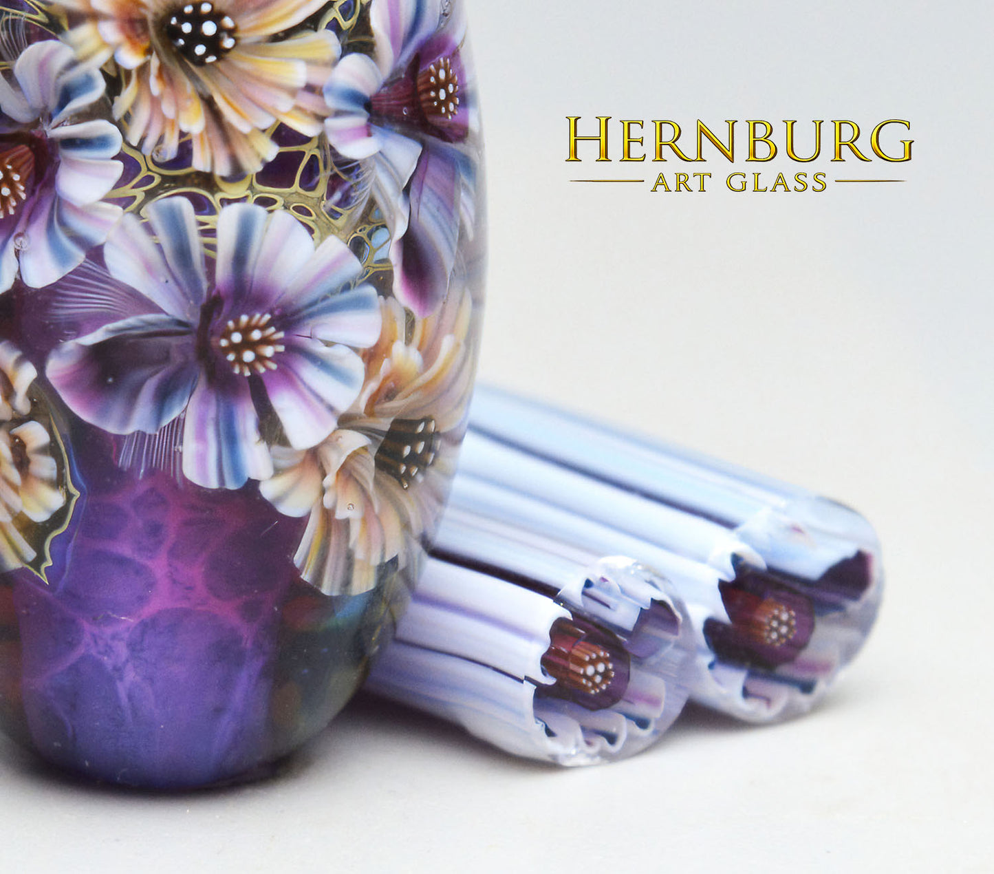 Murini flowers. MIDNIGHT INK . Sticks 5 cm long. Materials for lampwork. Glass COE104