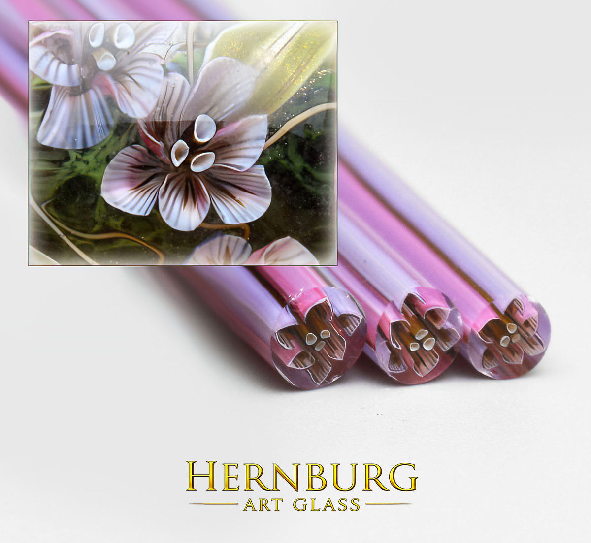 Murini flowers. PLISSE . Sticks 5 cm long. Materials for lampwork. Glass COE104