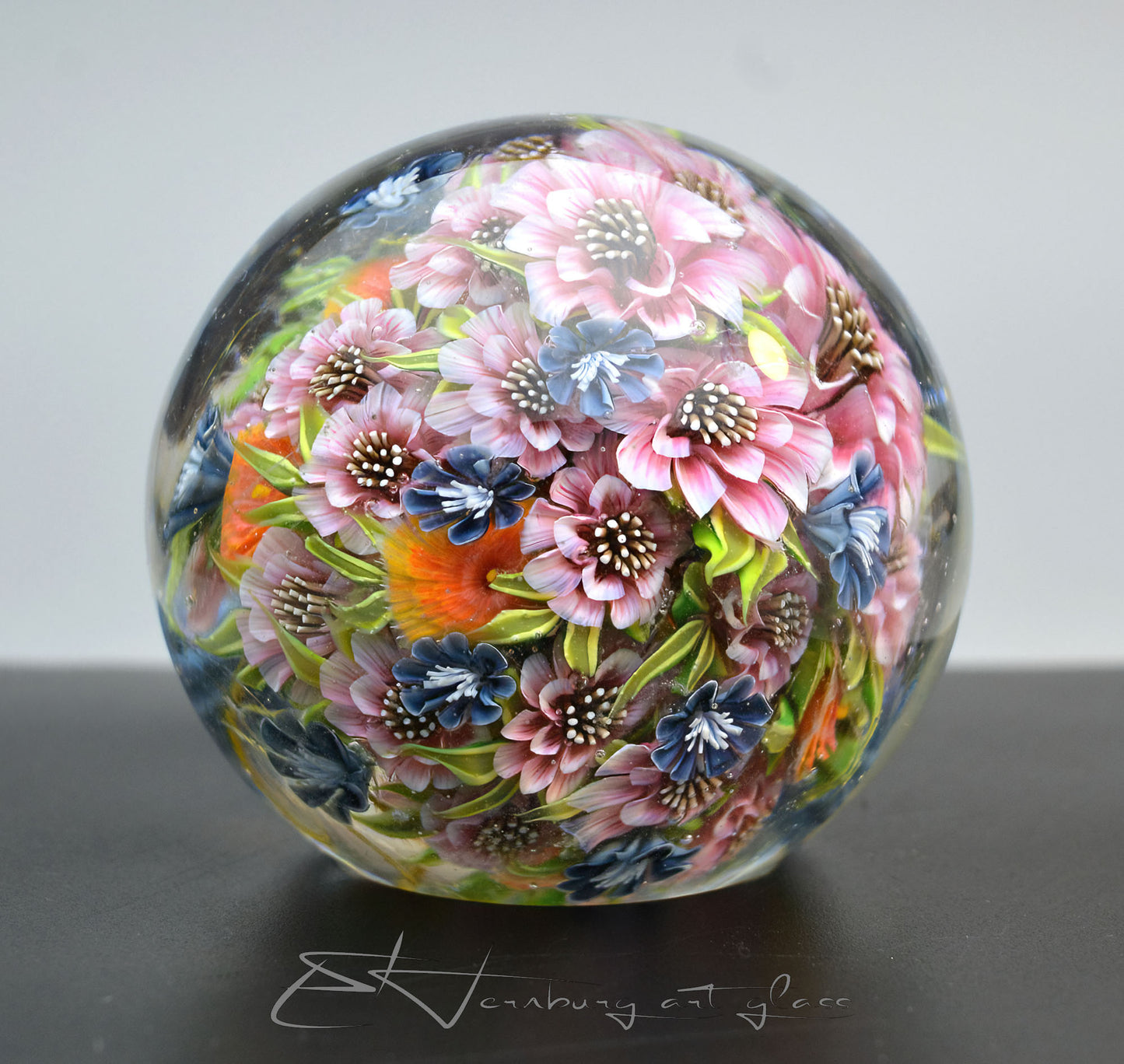 Paperweight. Glass. Diameter 2.48 inch