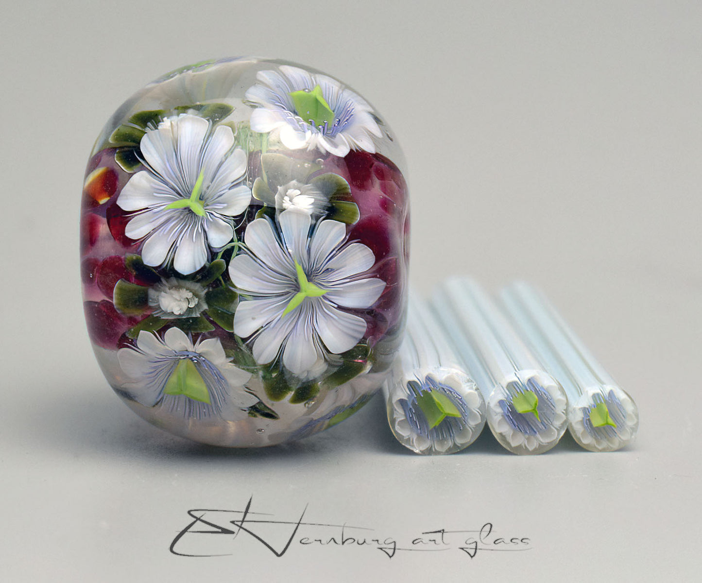 Murrini flowers. Materials for lampwork. Glass COE104. COSMELIA.