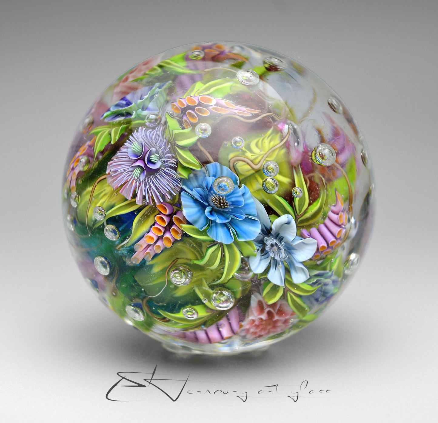 Marble. Glass. Collectible ball. Diameter 49 mm - 1.93 inch