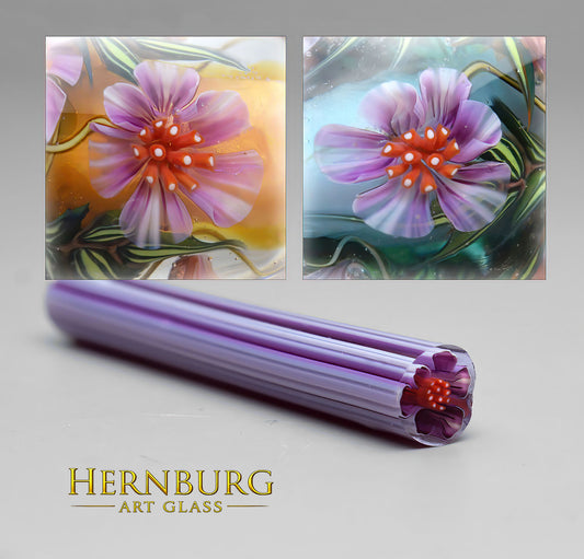 Murini flowers. TENDER TOUCH. Sticks 5 cm long. Materials for lampwork. Glass COE104