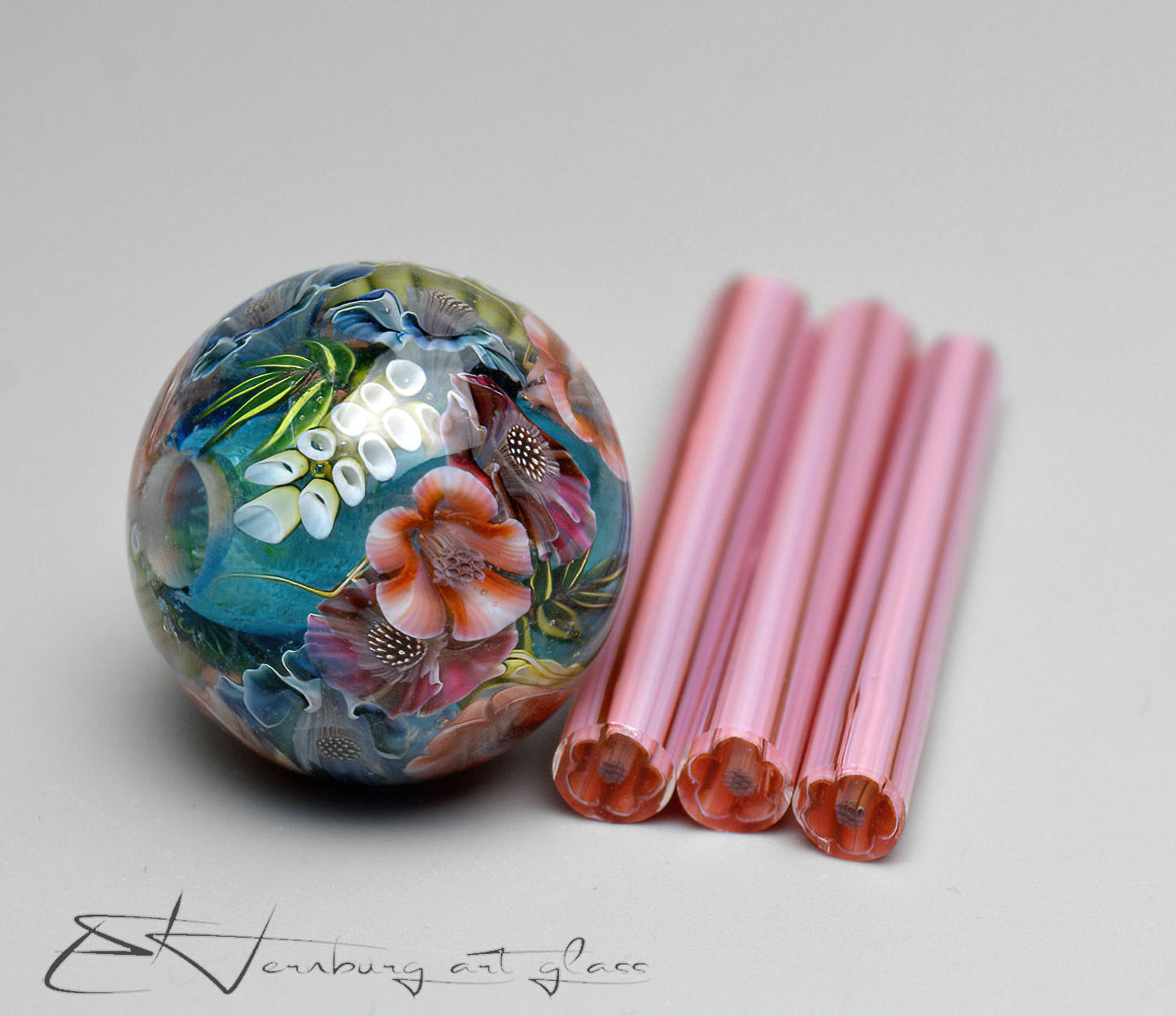 Murini flowers. APRICOT KISS. Sticks 5 cm long. Materials for lampwork. Glass COE104