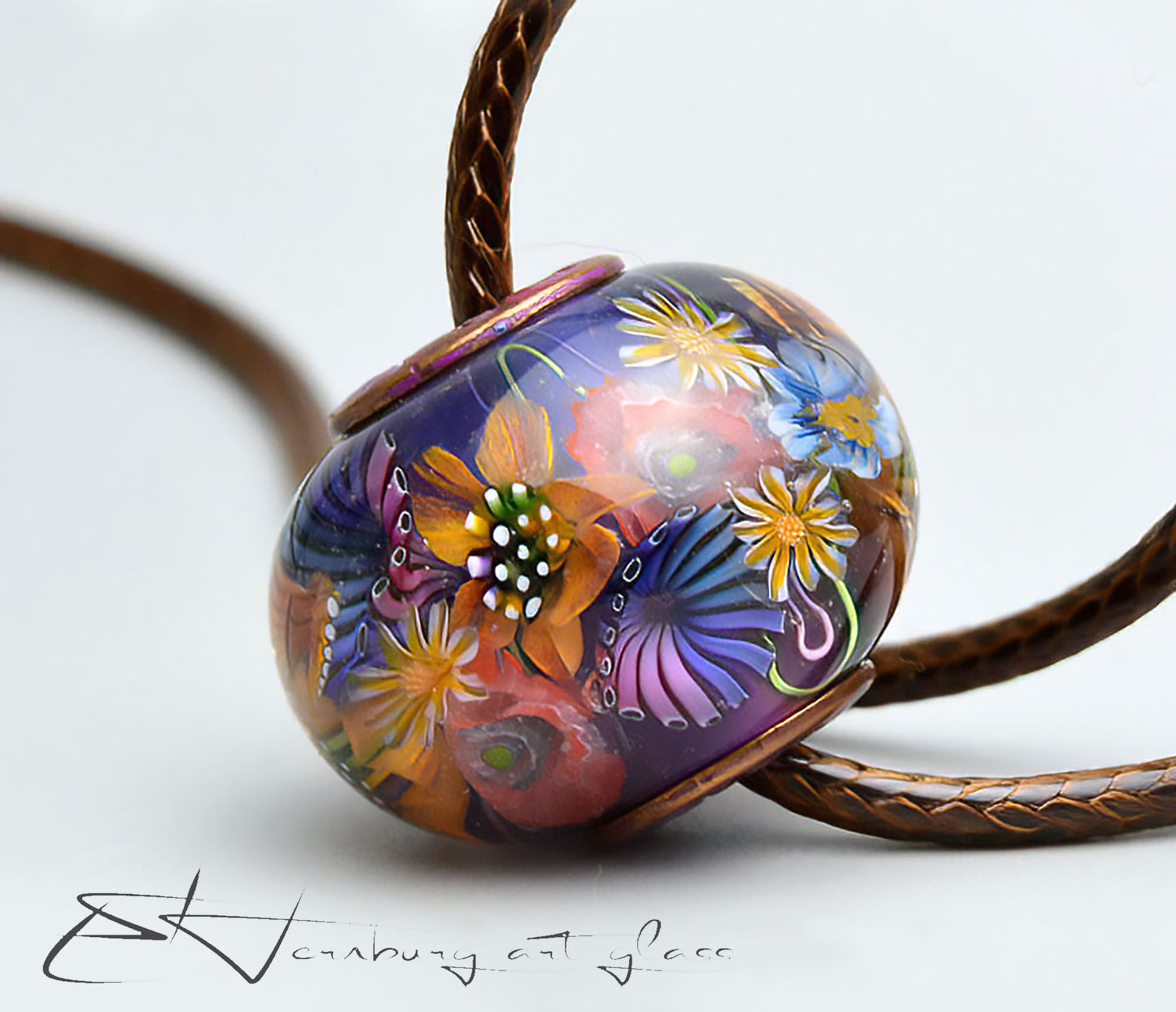 Bead "Sunset Flight" Collectible bead. Art Glass. Lampwork