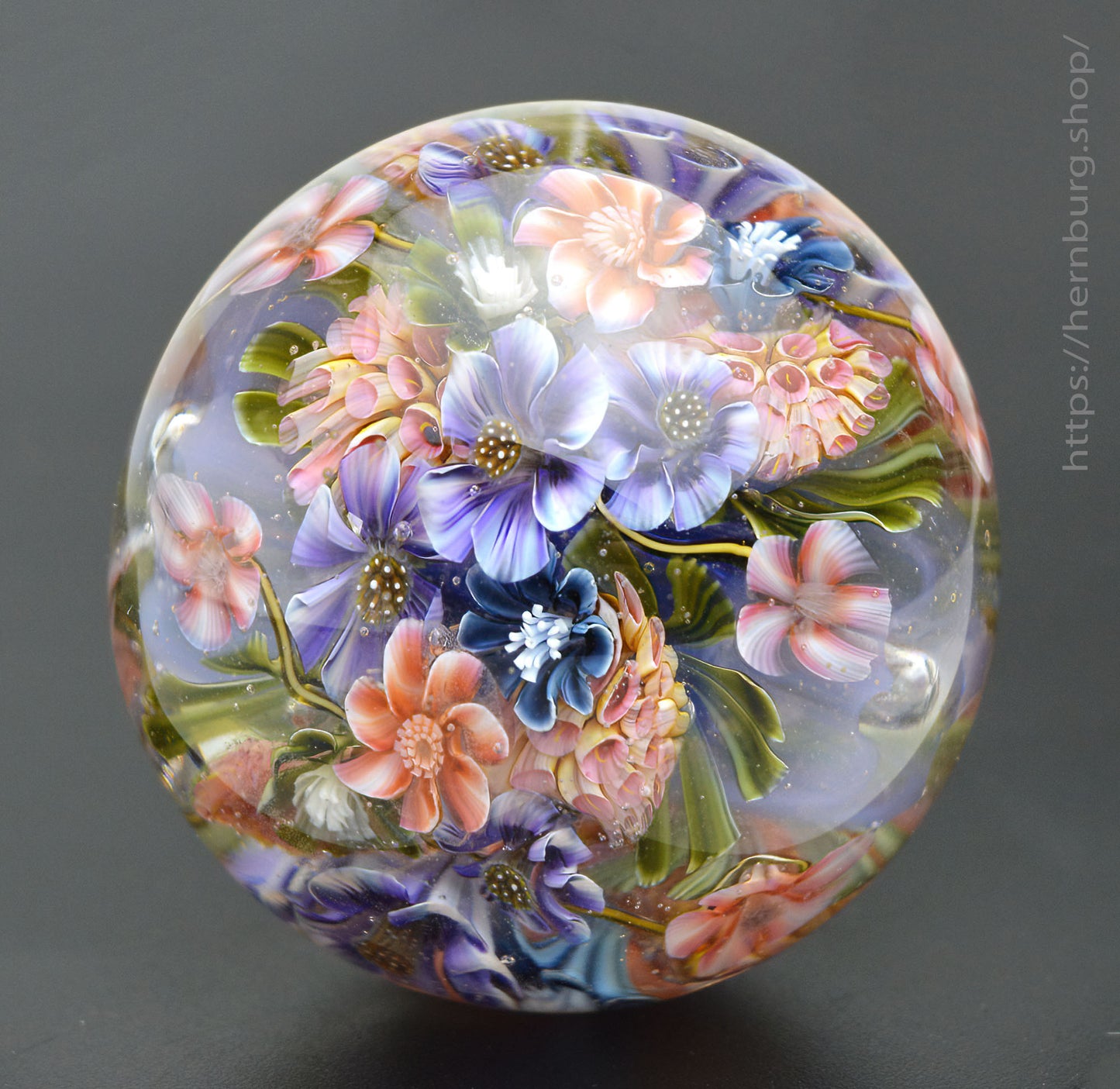 Marble. Collectible Sphere “Mistborne” Glass. . Diameter — 42 mm (1.65”)