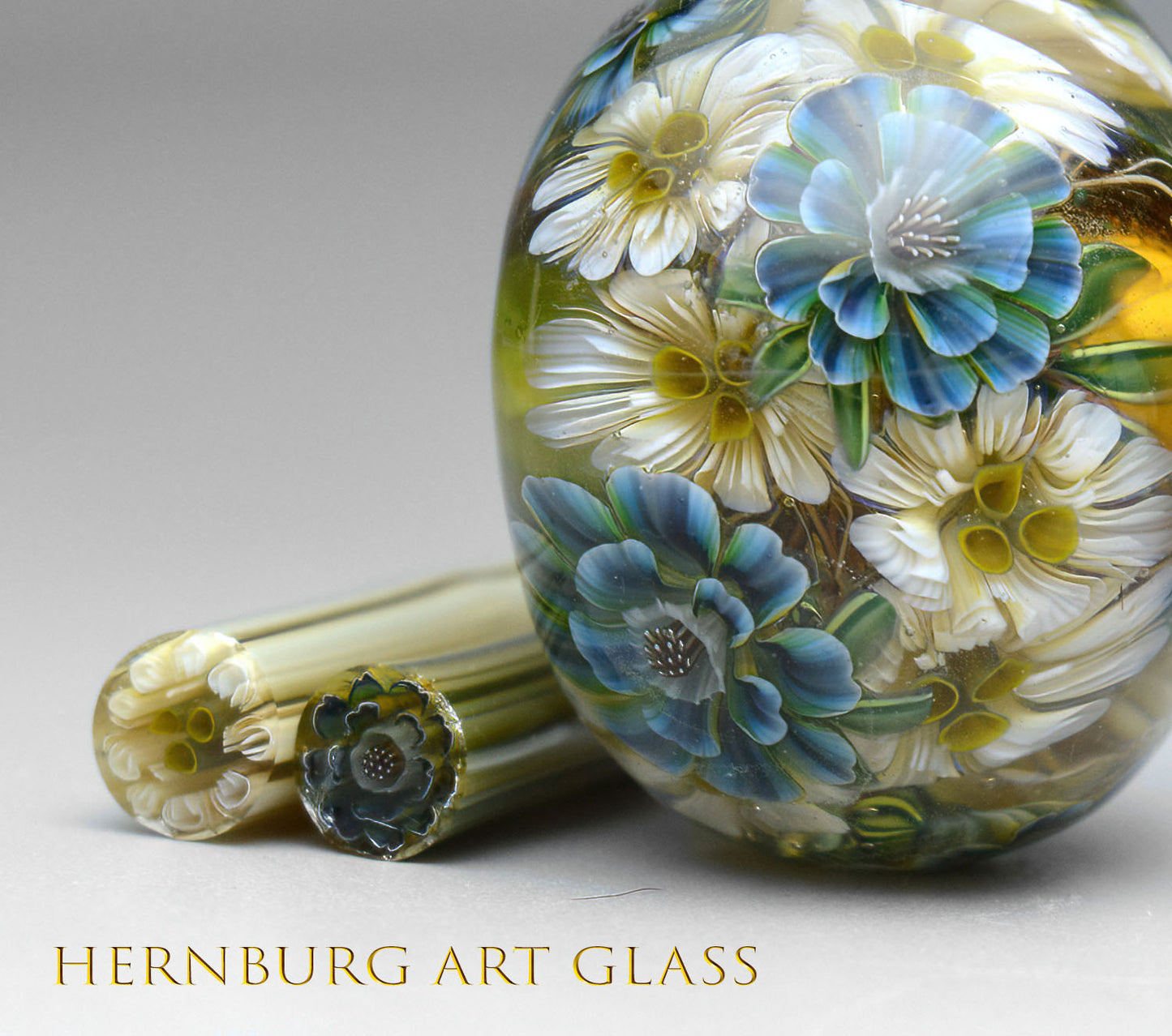 Murini flowers. WATERCOLOR STUDY. Sticks 5 cm long. Materials for lampwork. Glass COE104