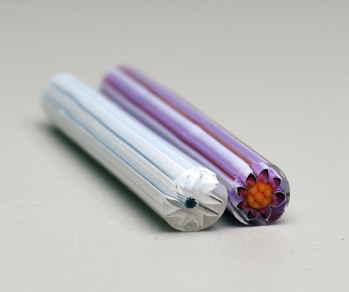 SET of TWO murrini canes. HARMONY OF TWO. Sticks 5 cm long. Materials for lampwork. Glass COE104
