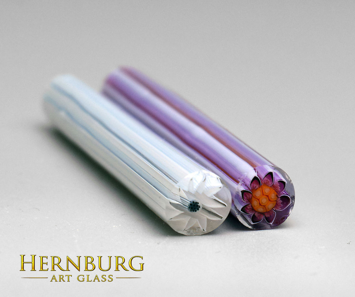 Murini flowers. PAS de DEUX. Sticks 5 cm long. Materials for lampwork. Glass COE104