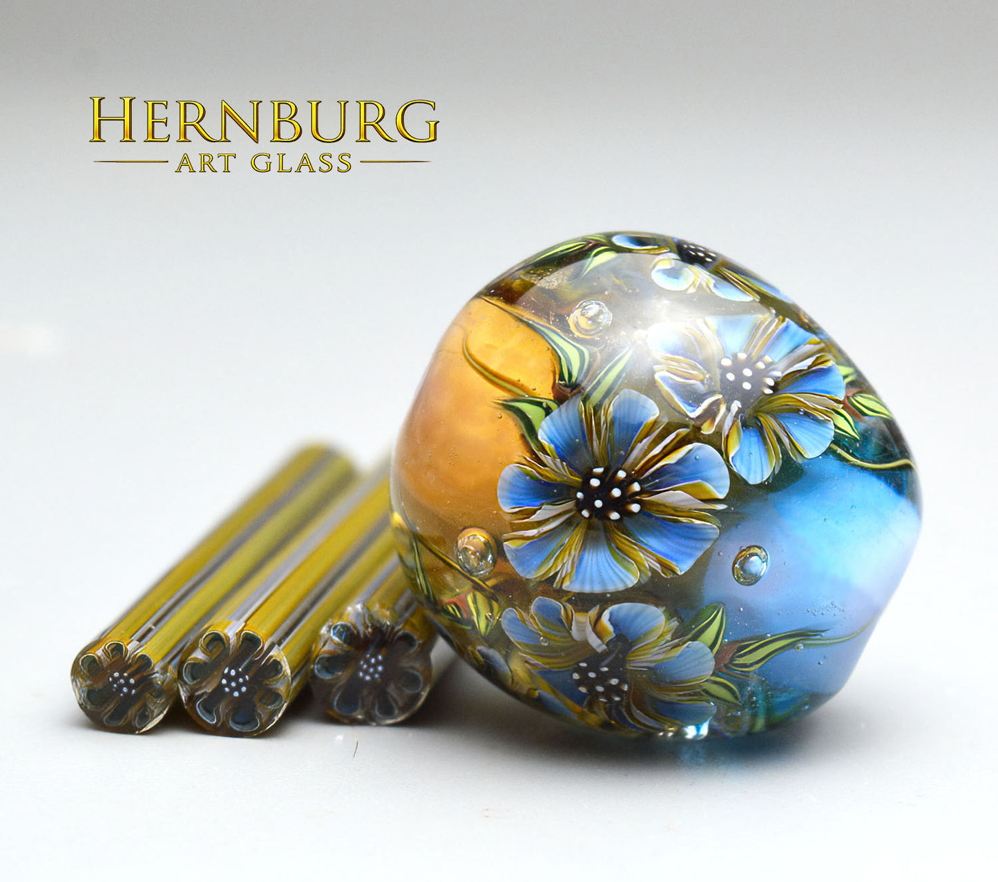 Murini flowers. SKYLARK . Sticks 5 cm long. Materials for lampwork. Glass COE104