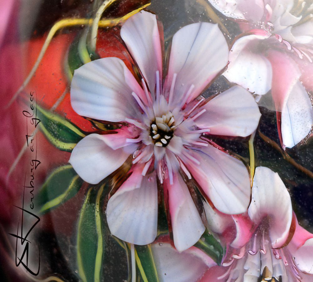 Murini flowers. Sticks 5 cm long. Materials for lampwork. Glass COE104