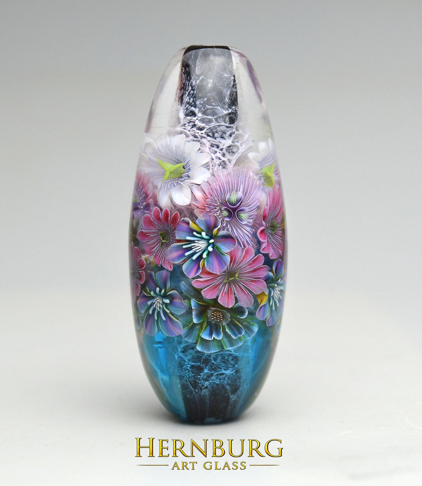 Pendant. Lampwork glass pendant. “Living Lace: PALIMPSEST”