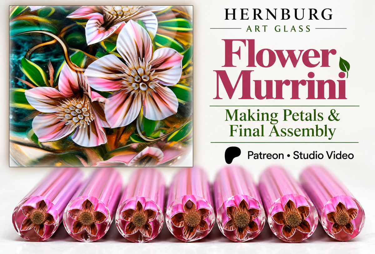 Star Flower — Making a Complex Murrini from Start to Finish.  Digital product