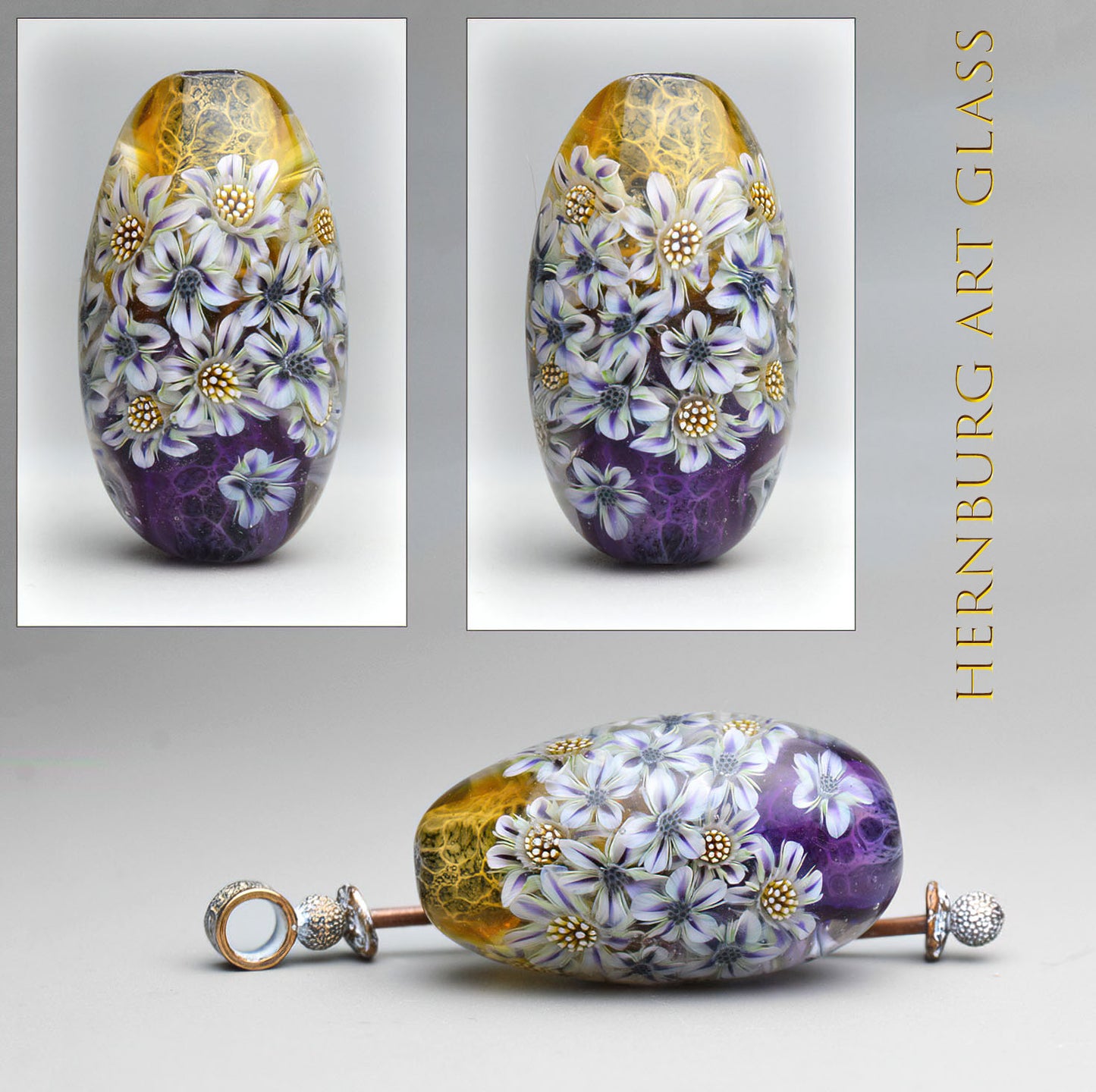 Murini flowers. JACQUARD. Sticks 5 cm long. Materials for lampwork. Glass COE104