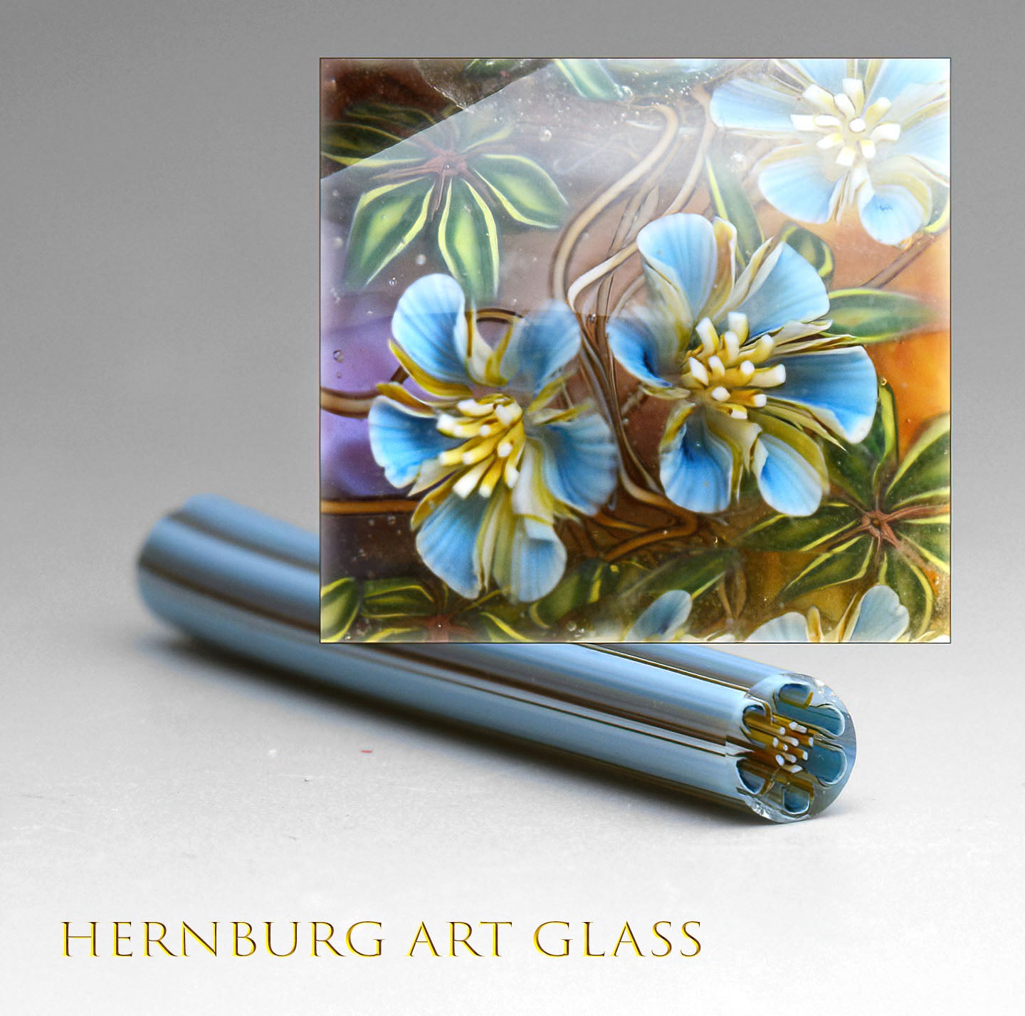 Murini flowers. FIREFLY. Sticks 5 cm long. Materials for lampwork. Glass COE104