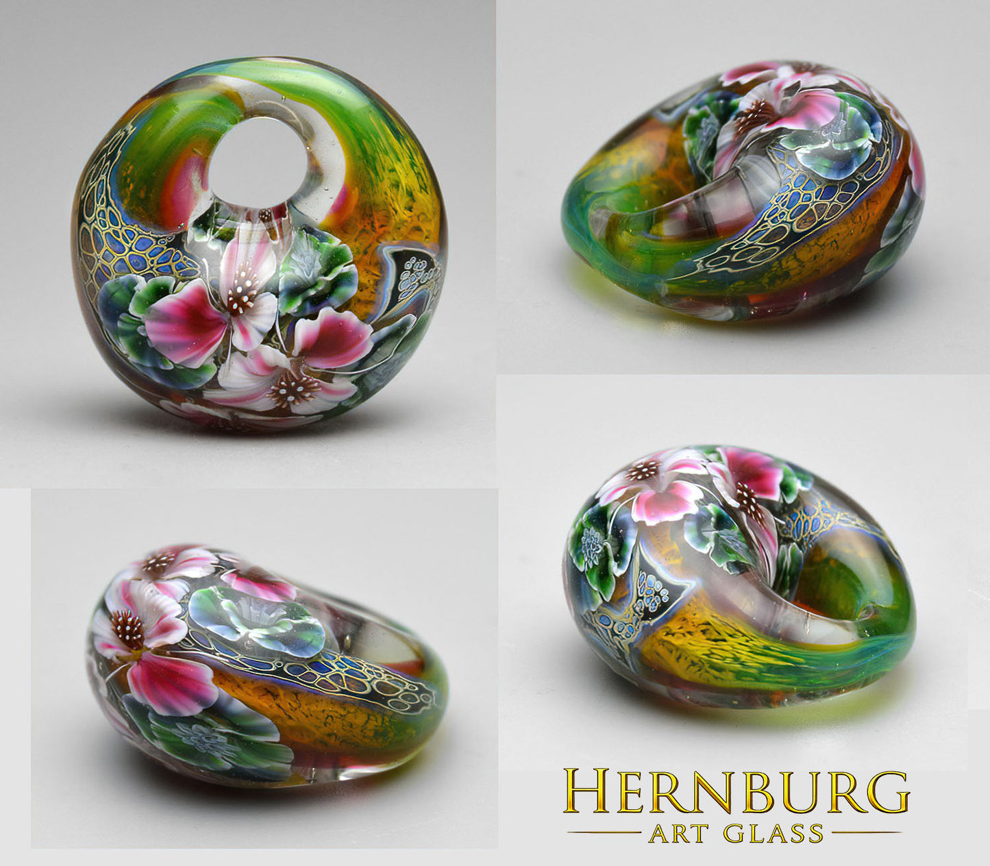 Pendant. Lampwork glass pendant. “MINX”