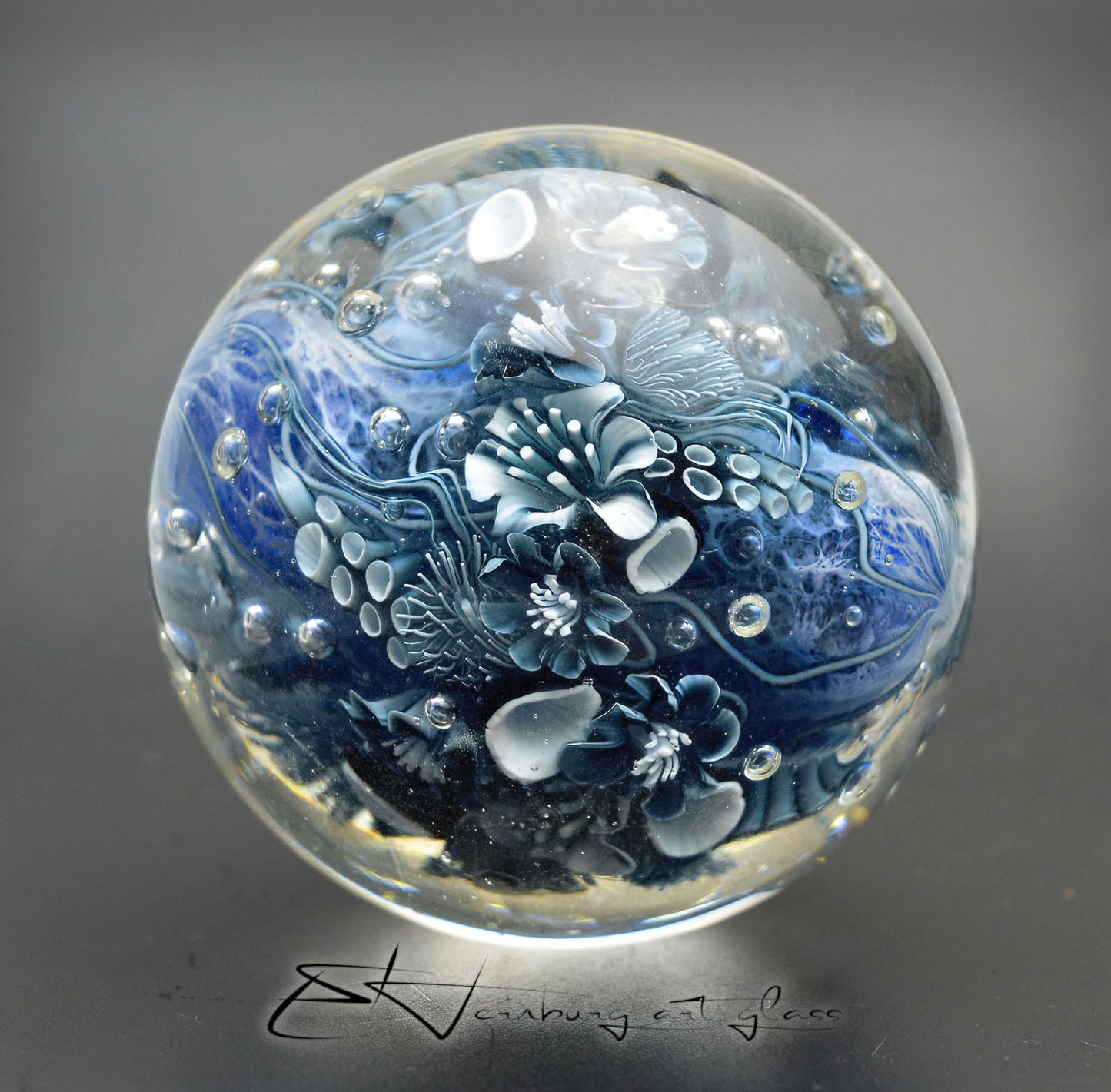 Marble. Collectible ball. Diameter 55 mm - 2.16 inch