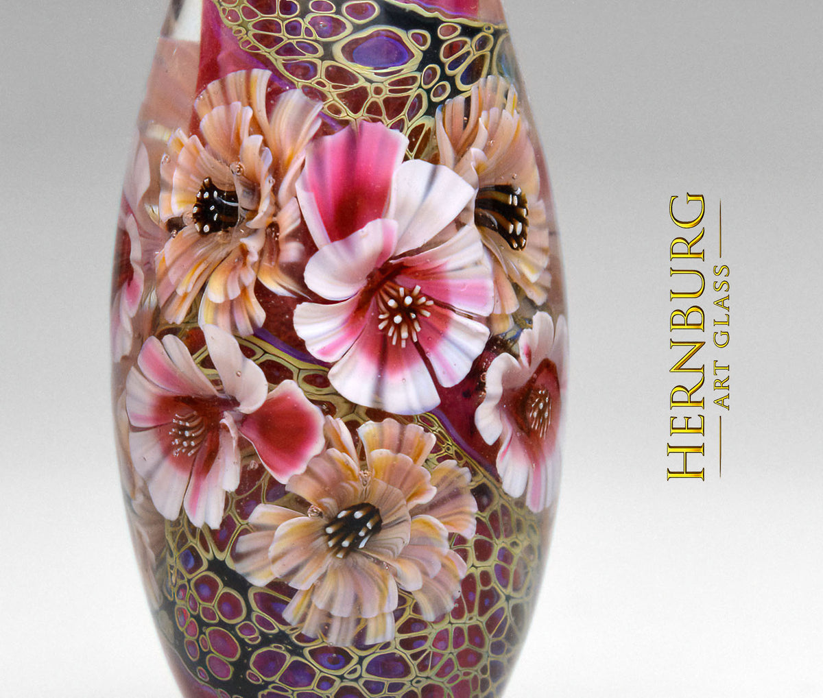 Pendant. Lampwork glass pendant. “SNARE”