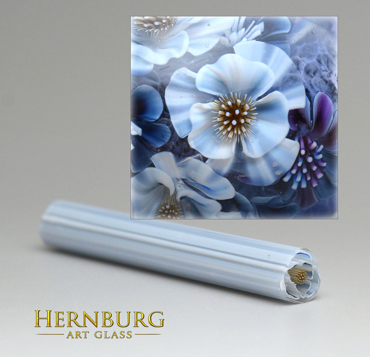 Murini flowers. SNOW QUEEN . Sticks 5 cm long. Materials for lampwork. Glass COE104