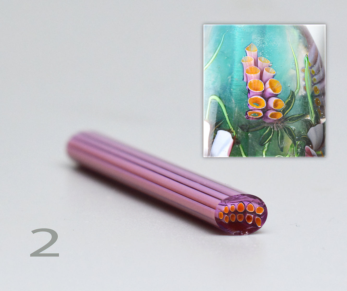 Murini flowers. GALINEA. Sticks 5 cm long. Materials for lampwork. Glass COE104