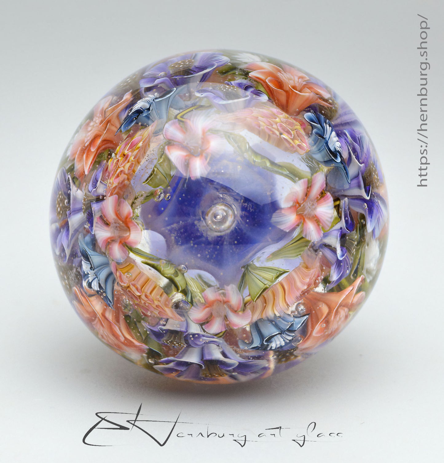 Marble. Collectible Sphere “Mistborne” Glass. . Diameter — 42 mm (1.65”)