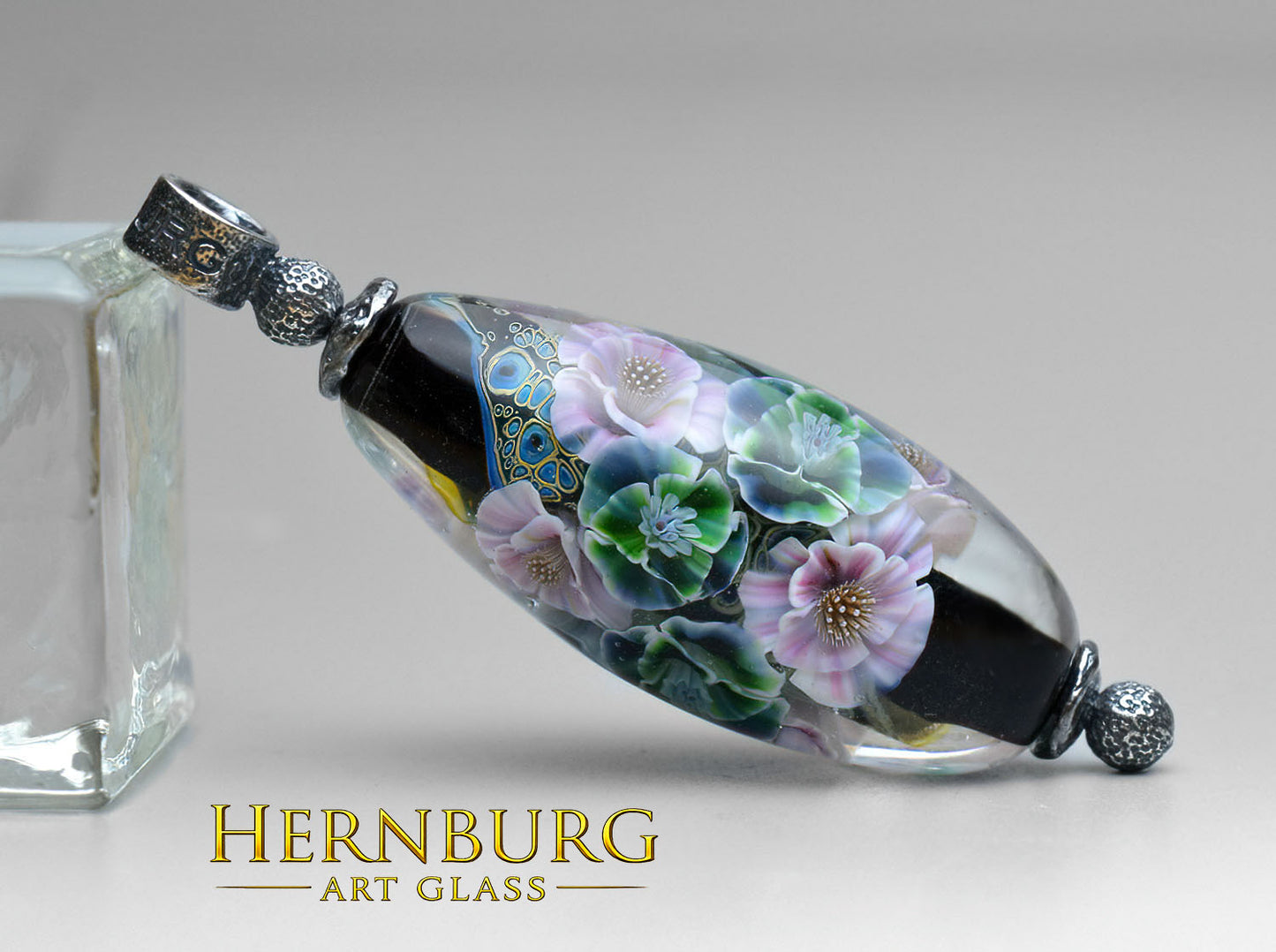 Pendant. Lampwork glass pendant. “DATE”