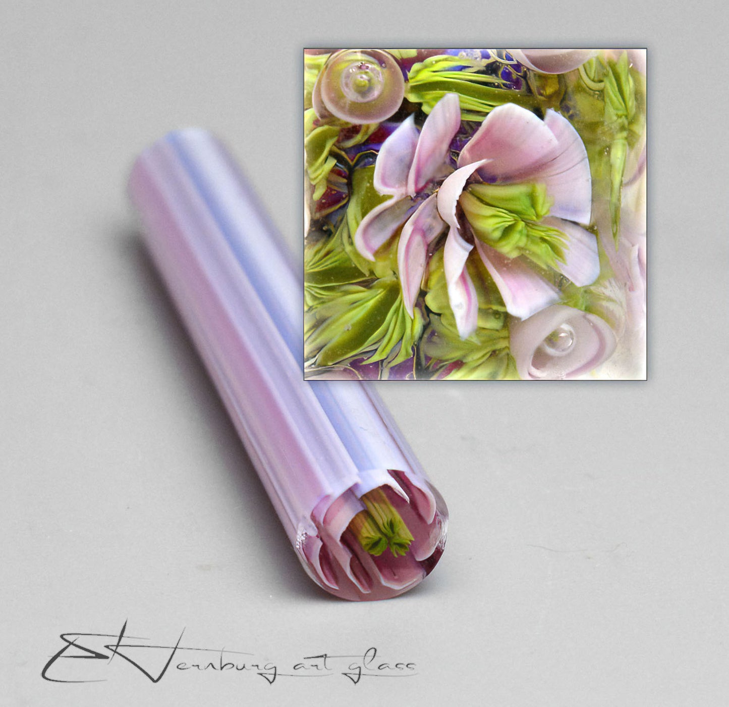 Murrini flowers. Materials for lampwork. Glass COE104. GISELLE.
