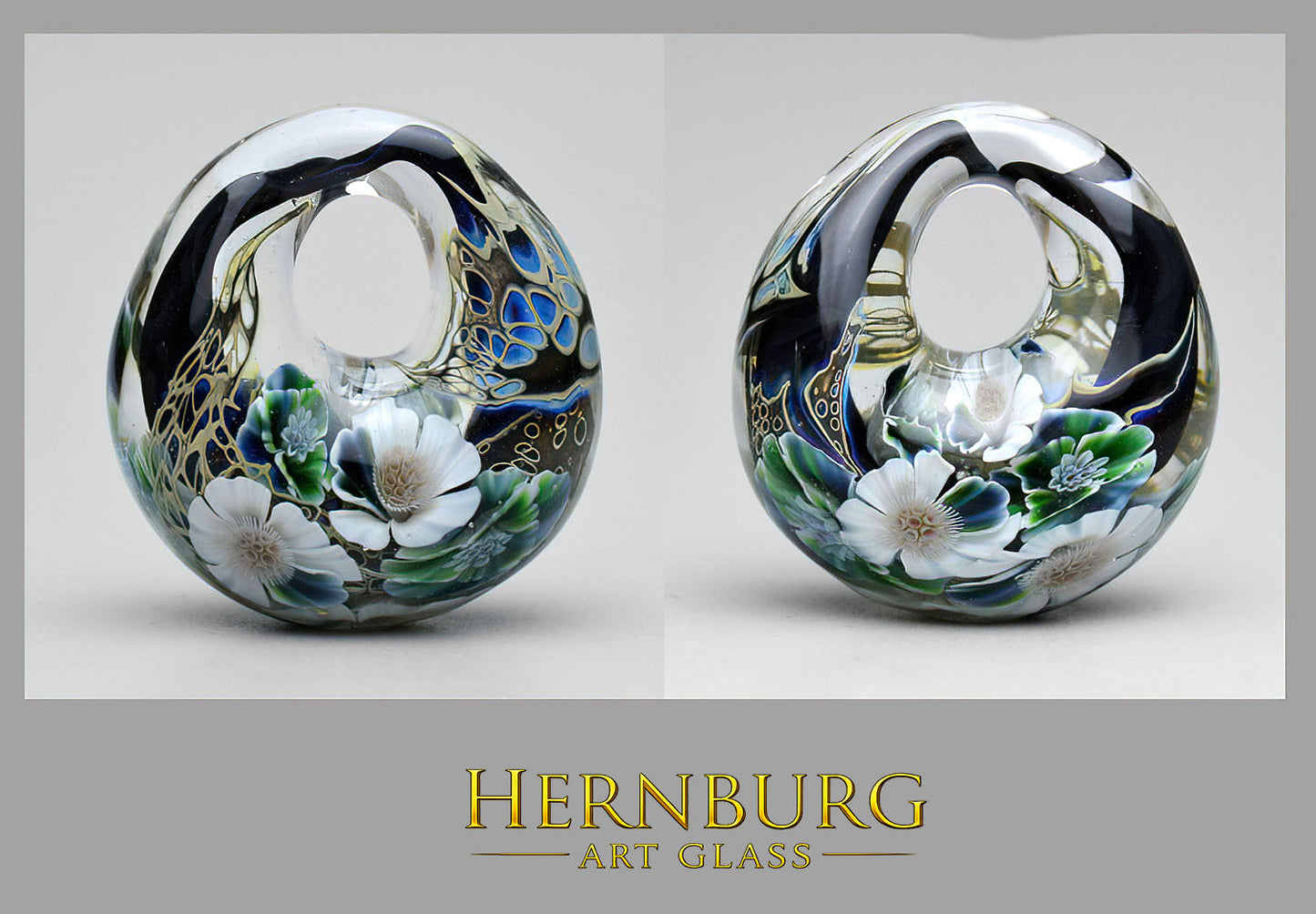 Pendant. Lampwork glass pendant. “MAVERICK”