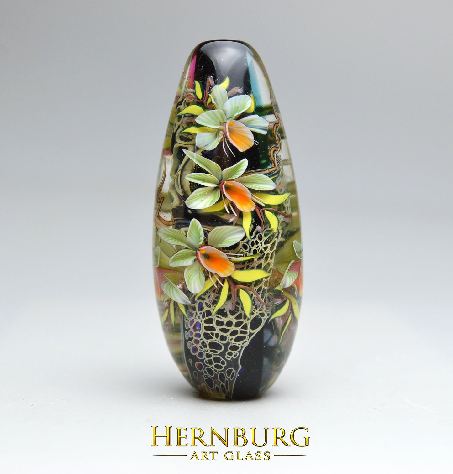 Pendant. Lampwork glass pendant. “ORINOCO WONDER”