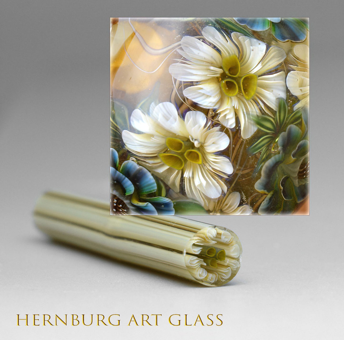 Murini flowers. WATERCOLOR STUDY. Sticks 5 cm long. Materials for lampwork. Glass COE104