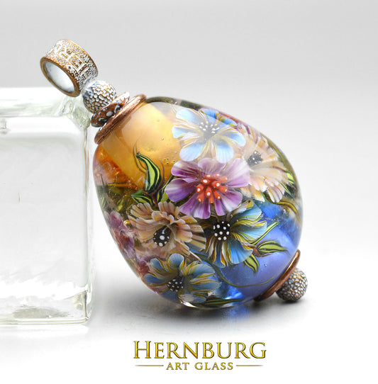 Pendant. Lampwork glass pendant. “EQUINOX”