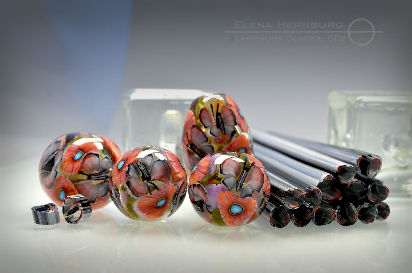 FLUTTERING BUTTERFLY. Tutorial for lampworkers.