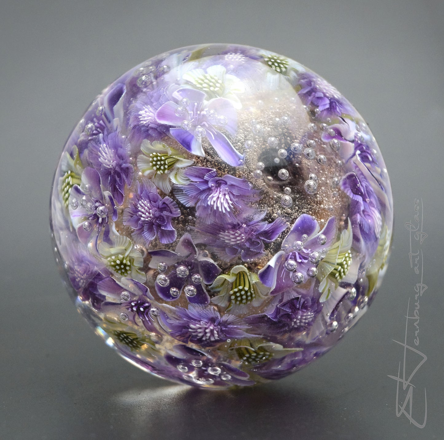 Marble. Glass. Collectible ball. Diameter 54 mm - 2.13 inch