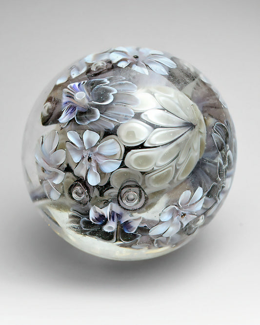 Marble. Collectible Sphere “Graphic” Glass. . Diameter — 40 mm (1.57”)