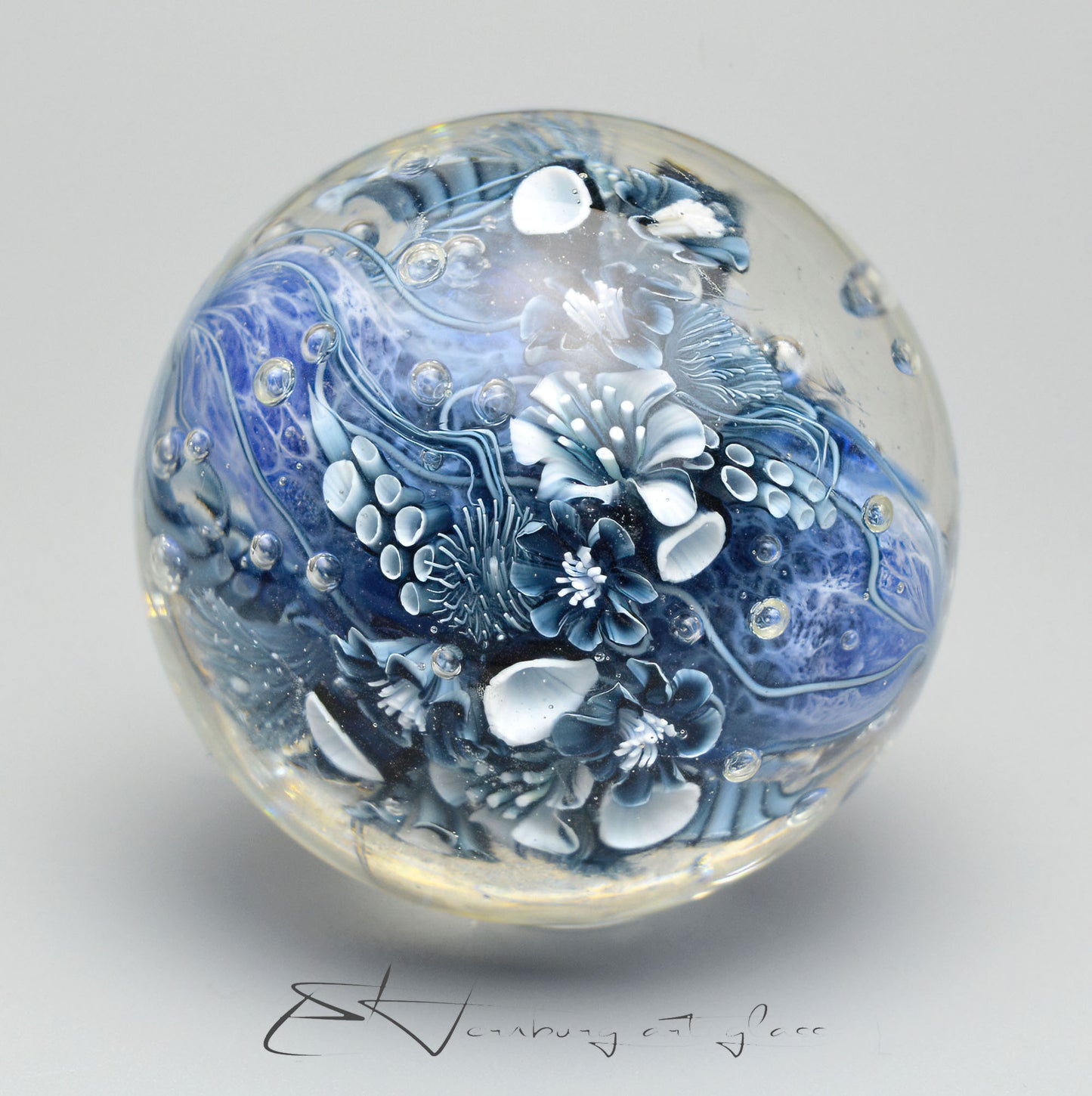 Marble. Collectible ball. Diameter 55 mm - 2.16 inch