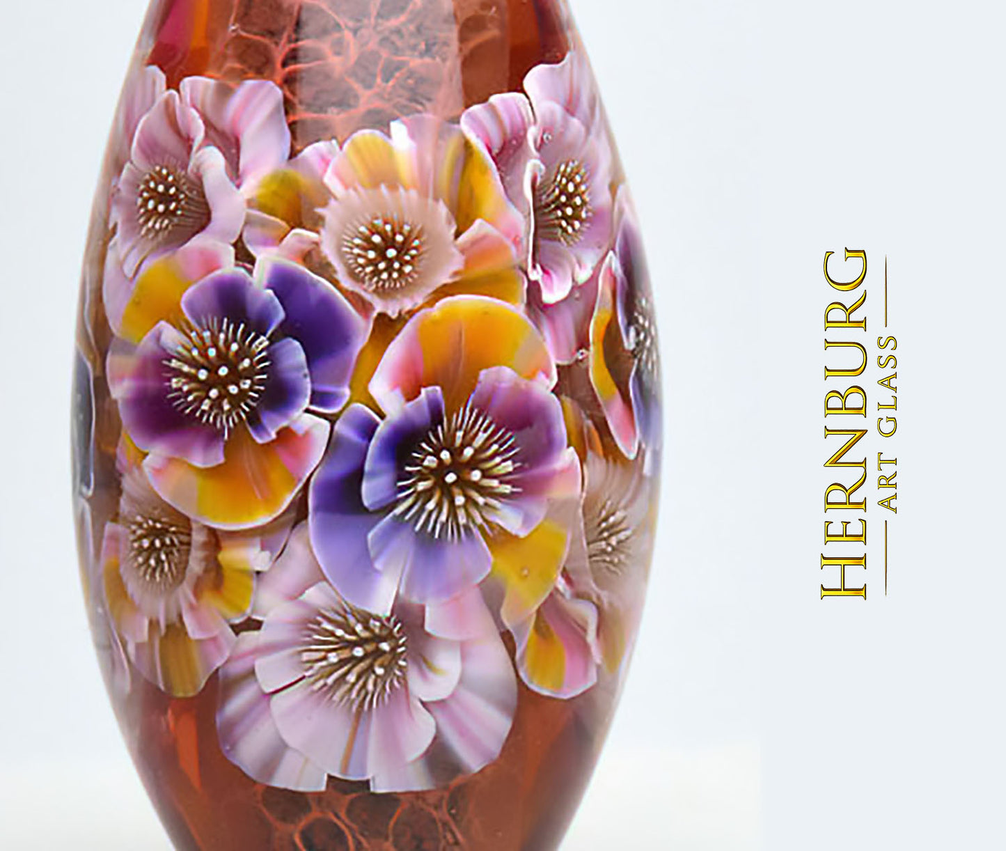 Pendant. Lampwork glass pendant. “Living Lace: PATHWORK”