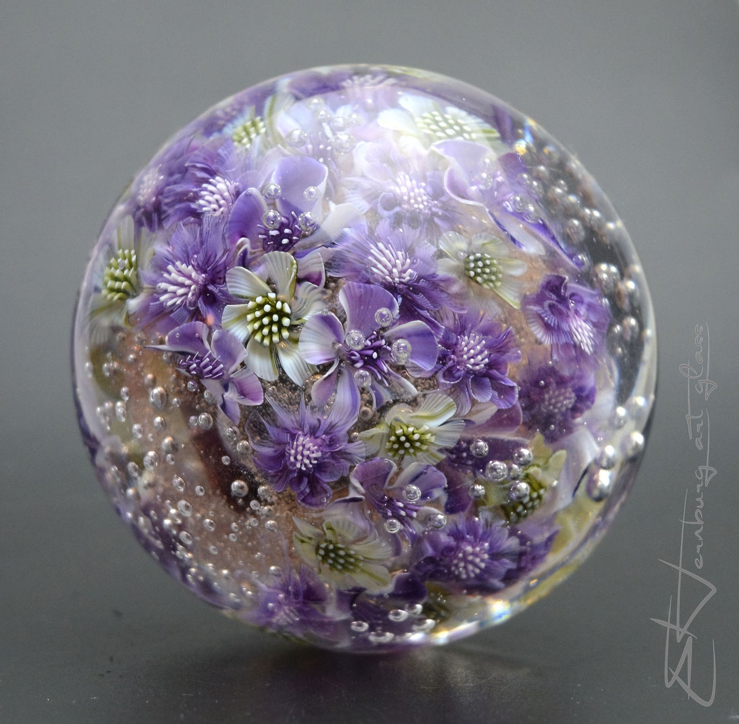 Marble. Glass. Collectible ball. Diameter 54 mm - 2.13 inch