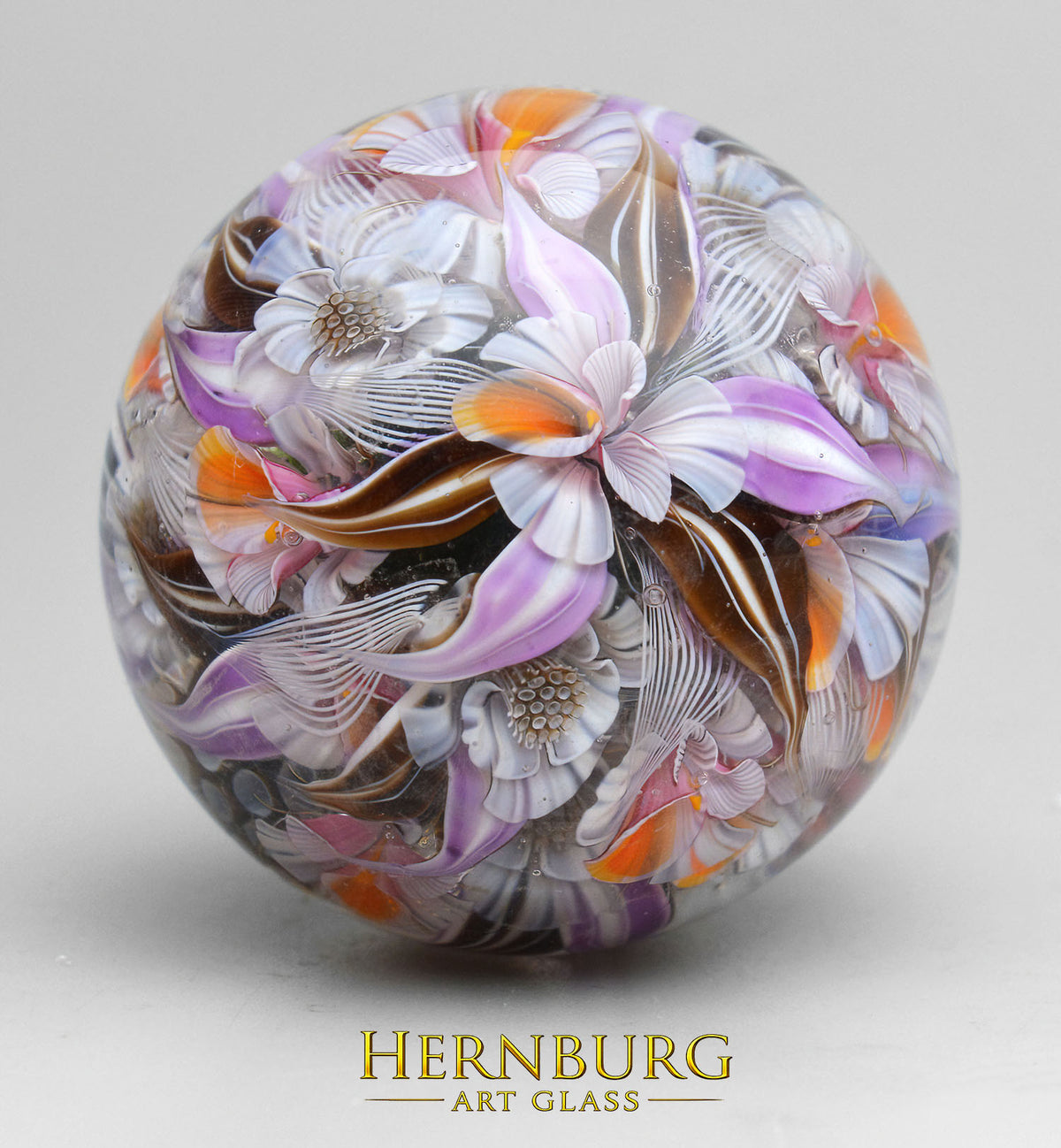Marble. Collectible Sphere “Primus”. Glass. . Diameter — 47 mm (1.85”)