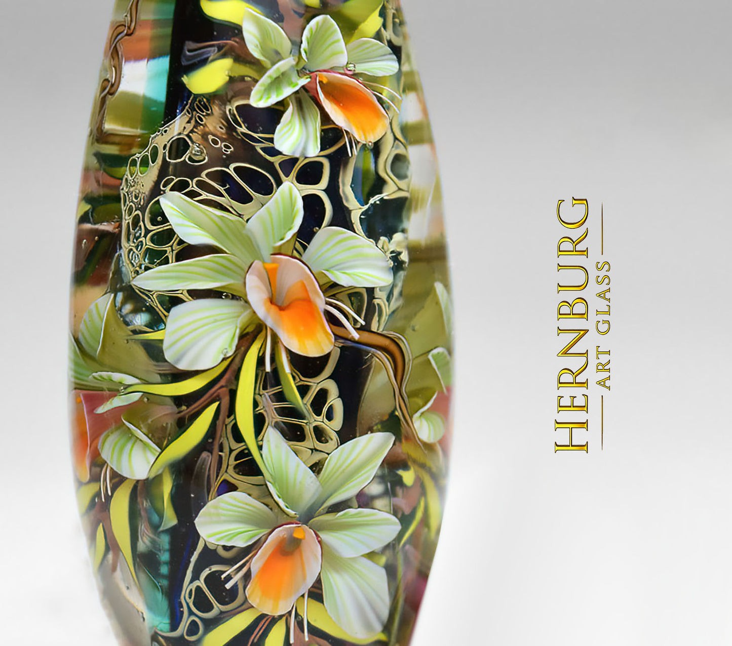 Pendant. Lampwork glass pendant. “ORINOCO WONDER”