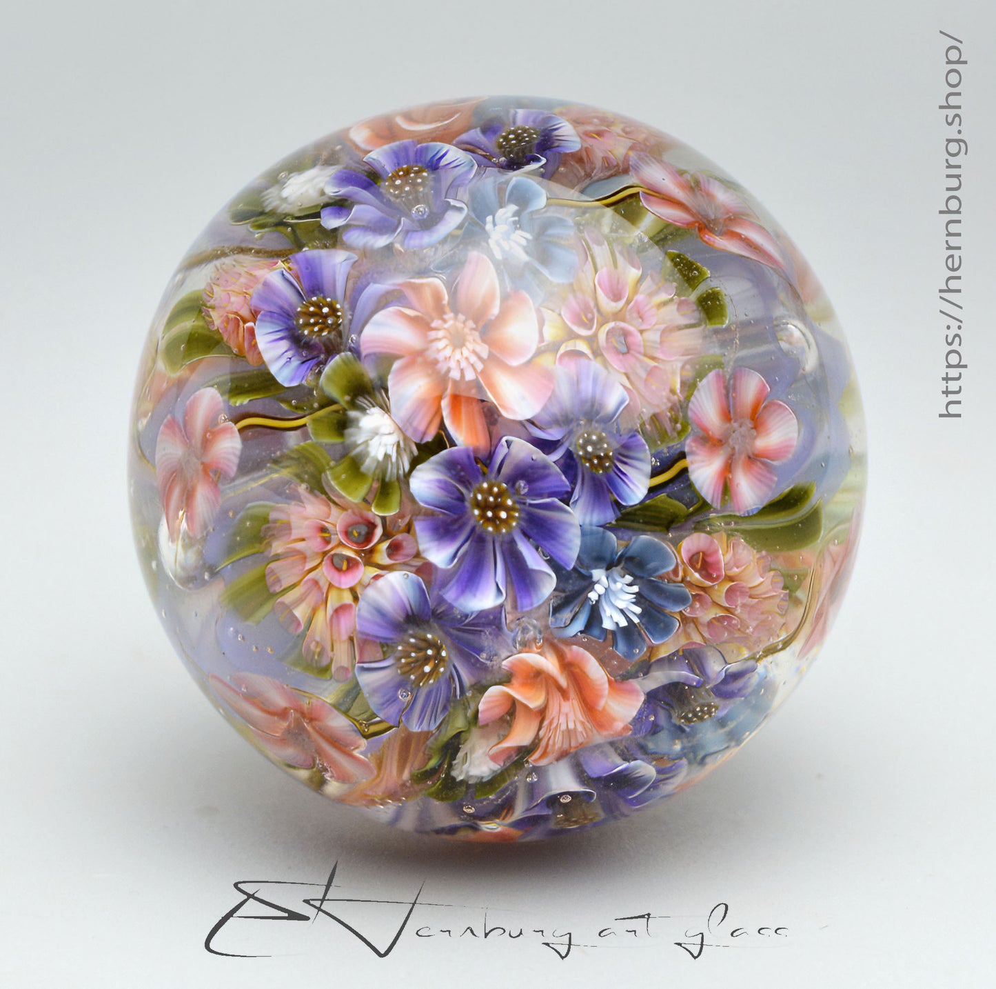 Marble. Collectible Sphere “Mistborne” Glass. . Diameter — 42 mm (1.65”)