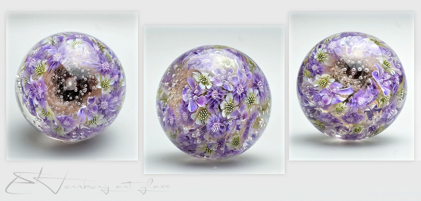 Marble. Glass. Collectible ball. Diameter 54 mm - 2.13 inch