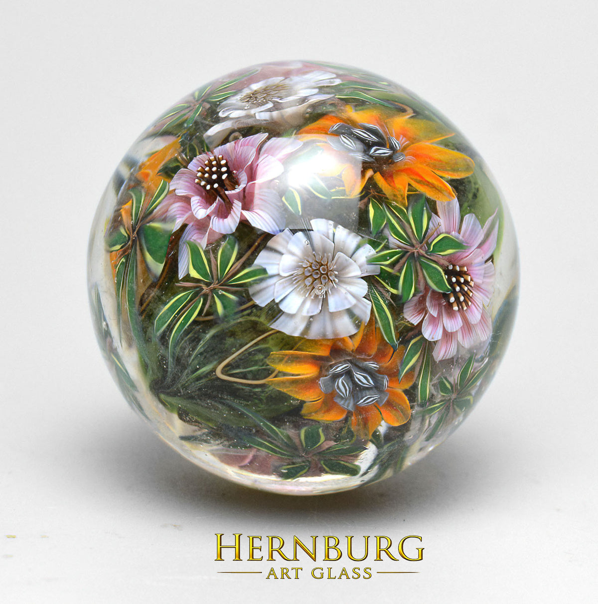 Marble. Collectible Sphere “HEIRLOOM”. Glass. Diameter — 40 mm (1.57 in)