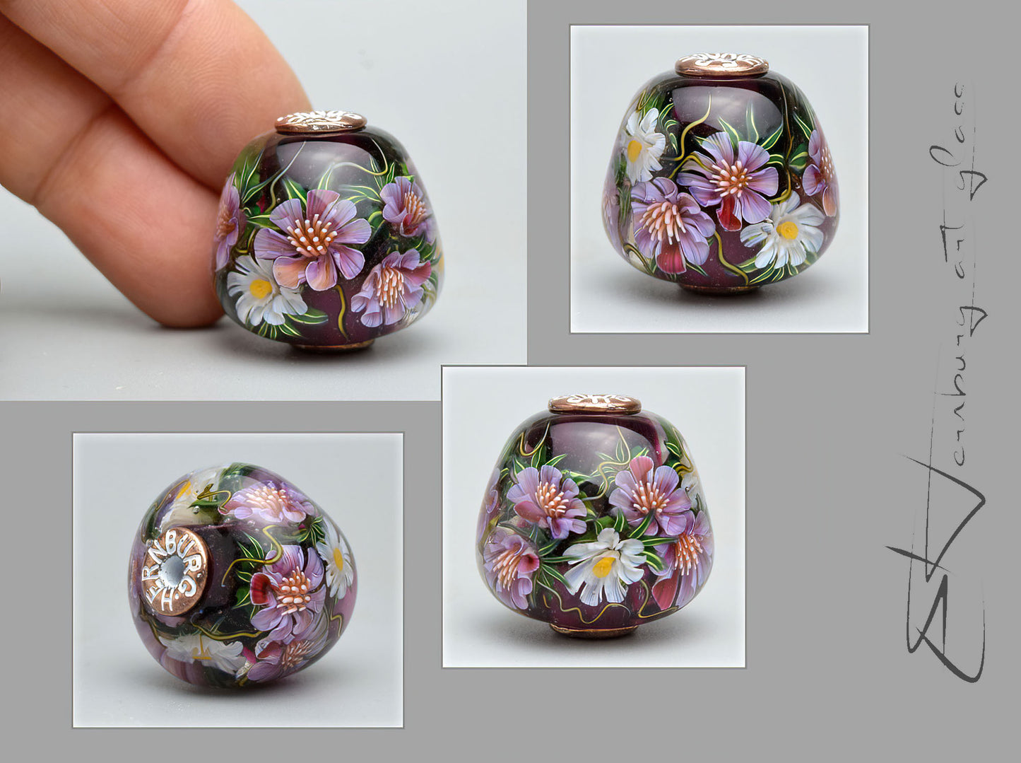 Pendant. Little Miracle. Lampwork glass pendant.