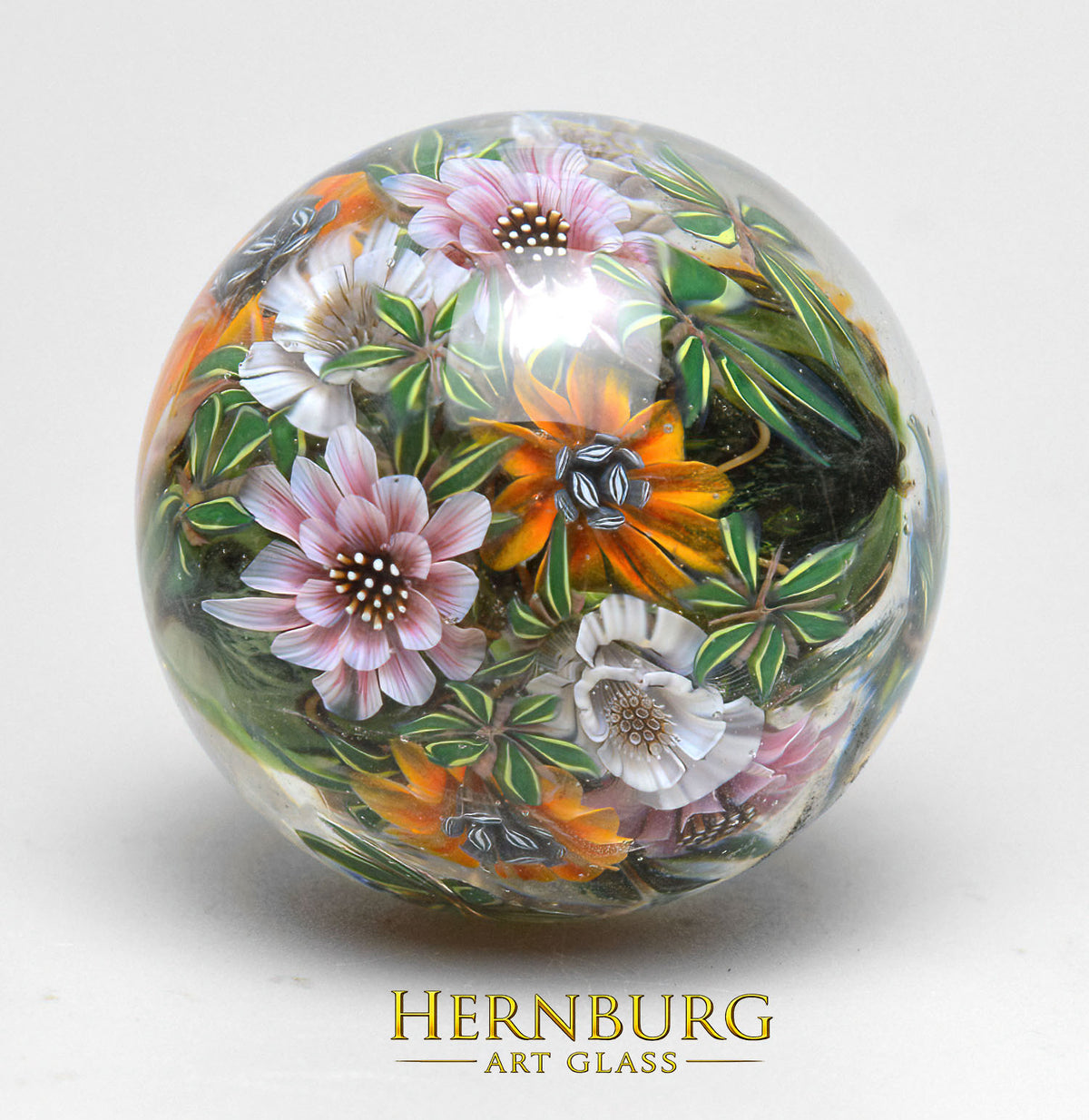 Marble. Collectible Sphere “HEIRLOOM”. Glass. Diameter — 40 mm (1.57 in)
