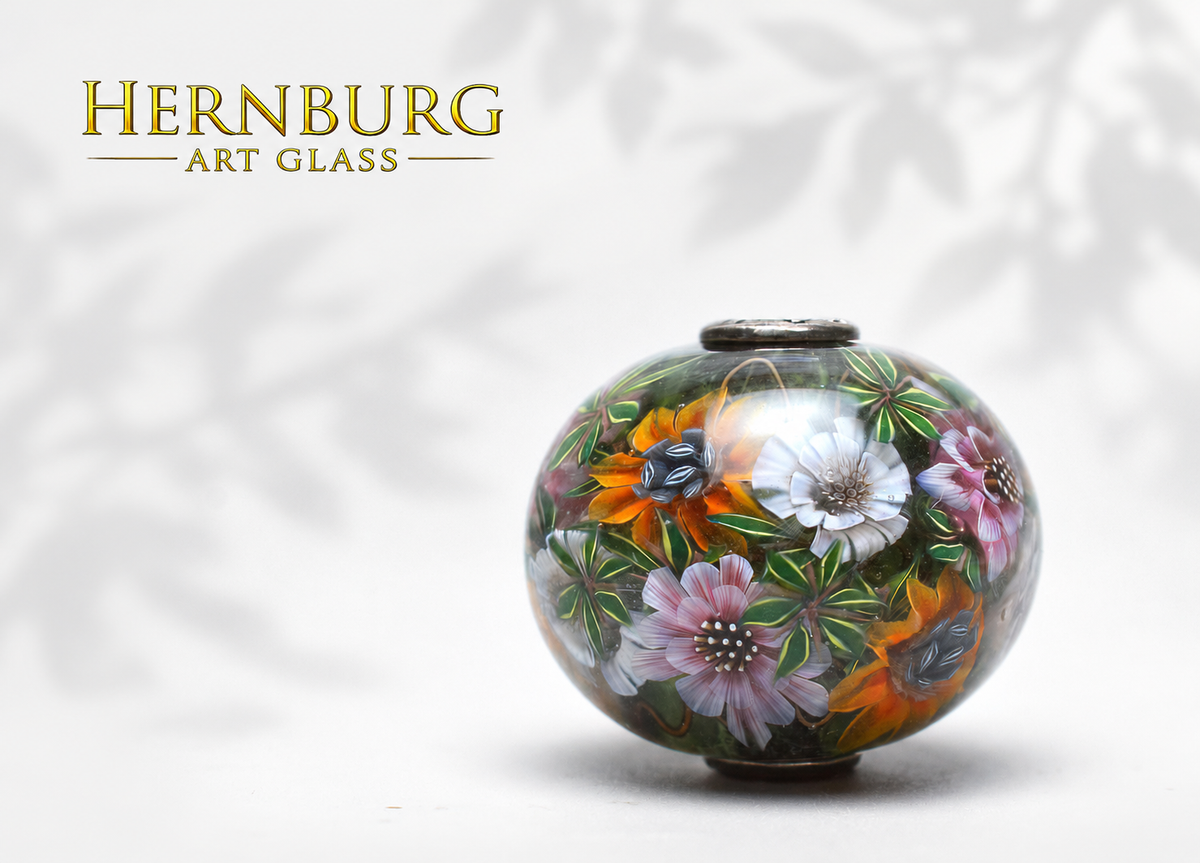 Murrini flowers. POMPADOUR. Sticks 5 cm long. Materials for lampwork. Glass COE104