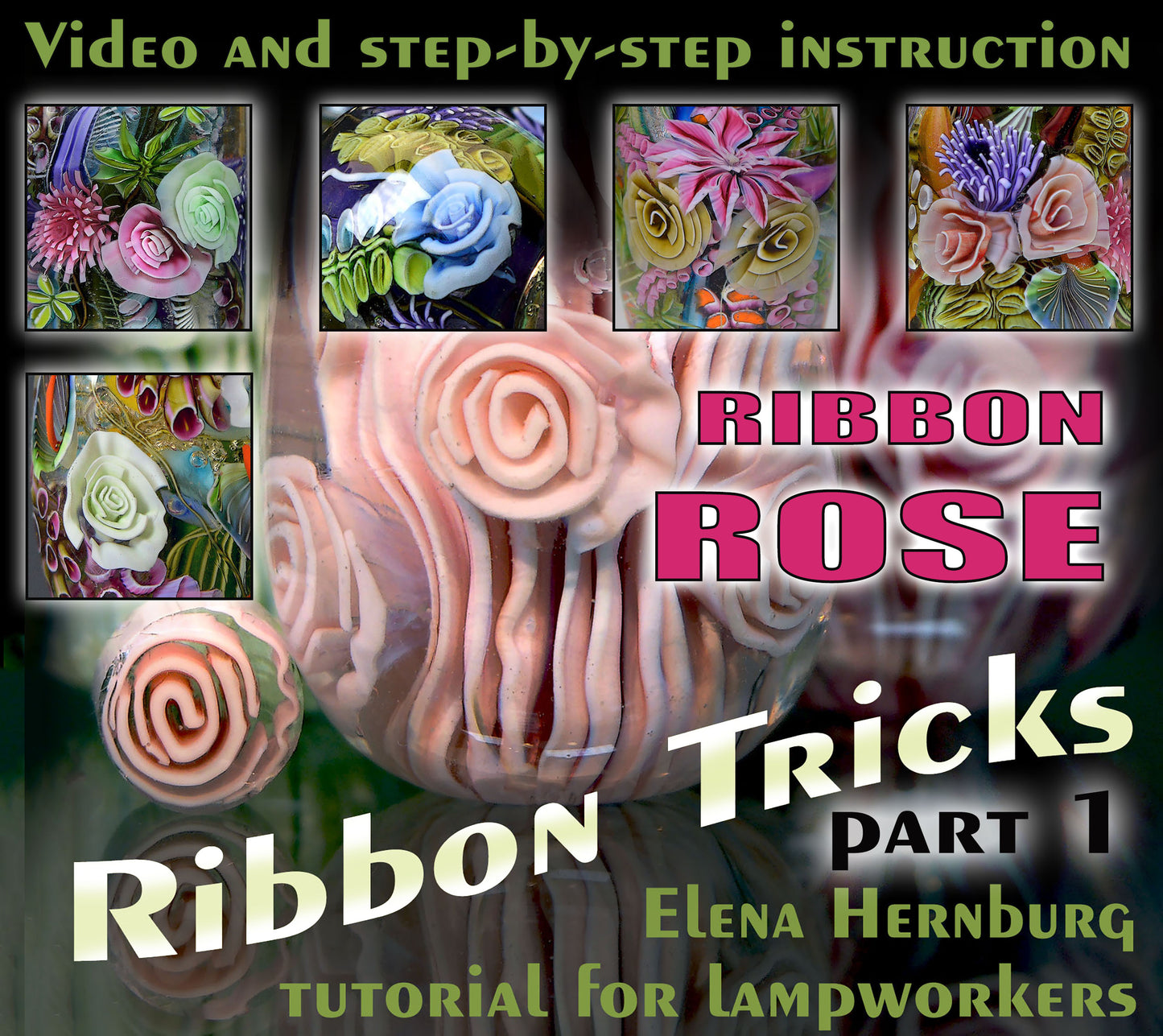 RIBBON TRICKS. 2 parts. Tutorial for lampworkers.