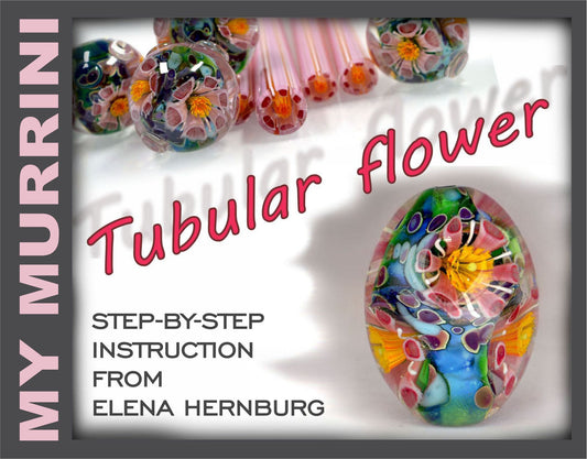 ASSEMBLED TUBULAR FLOWER. Tutorial for lampworkers.