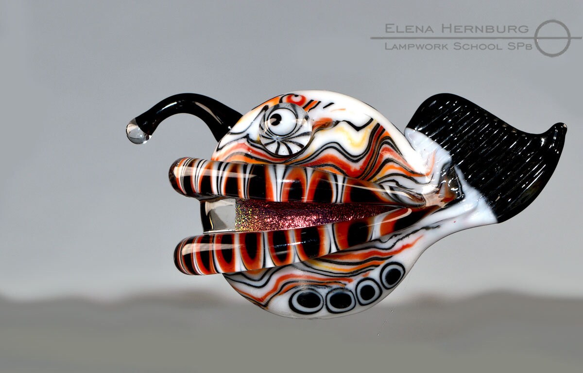 CRAZY FISH. Tutorial for lampworkers